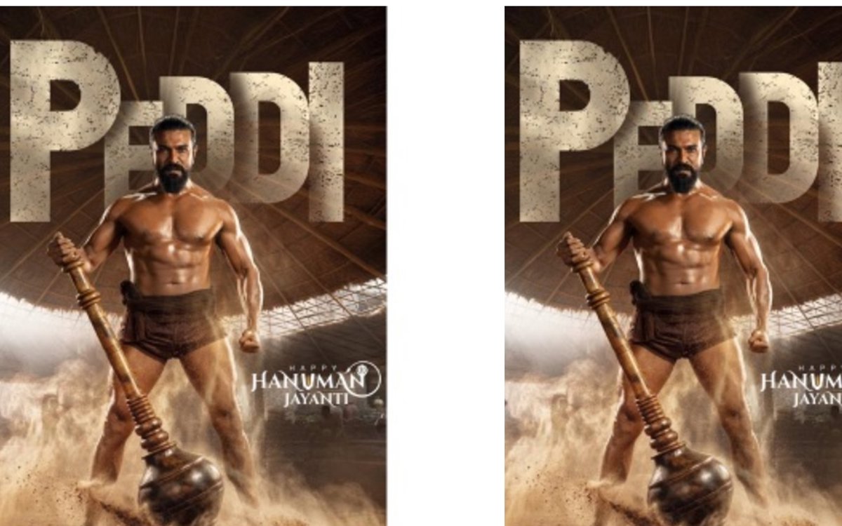 శక్తివంతమైన పోస్టర్ విడుదలతో హనుమాన్ జయంతి వేడుకలను జరుపుకుంటున్న రామ్ చరణ్ 'పెద్ది'