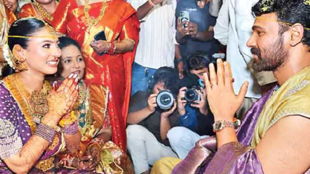 తిరుమల వేదికగా వైభవంగా జరిగిన బెల్లంకొండ సాయి శ్రీనివాస్, కావ్య రెడ్డిల వివాహం