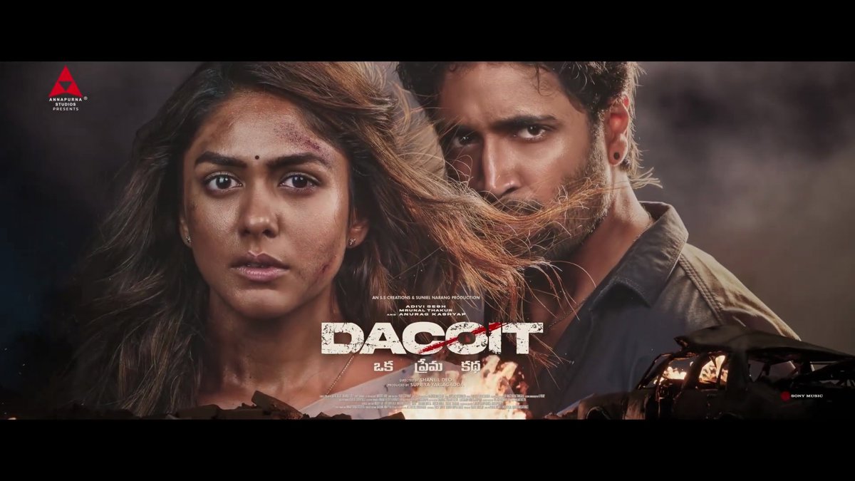 Adivi Sesh, Mrunal Thakur's Dacoit Sets Date for Star Maa TV Premiere