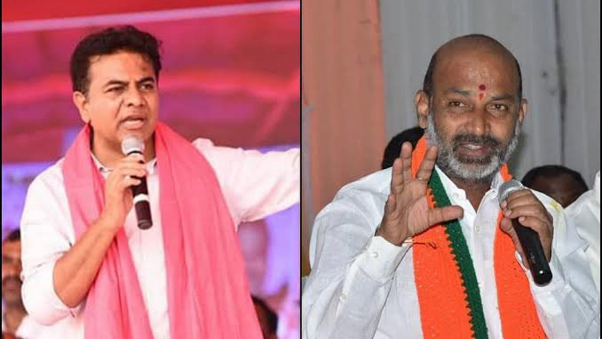 Bandi Sanjay Accuses KTR of Favouritism in Business and Land Deals