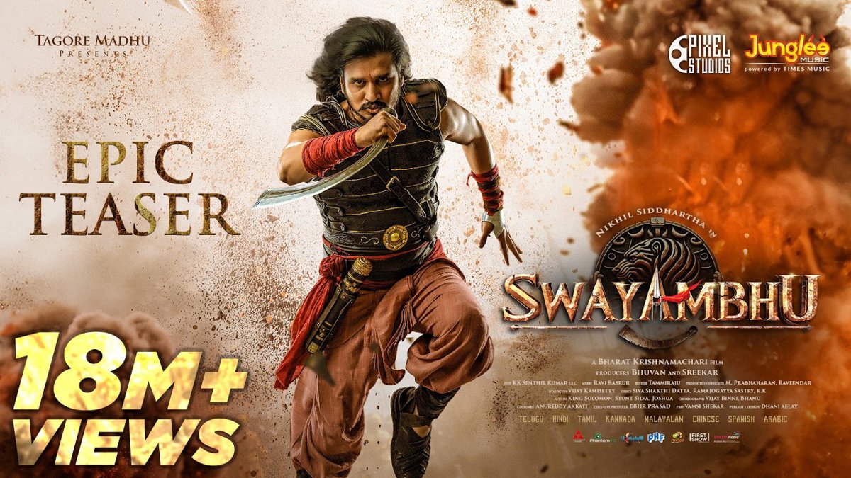 నిఖిల్ సిద్ధార్థ 'స్వయంభూ' షూటింగ్ పూర్తి, టాప్-టైర్ VFX నాణ్యతపై హామీ