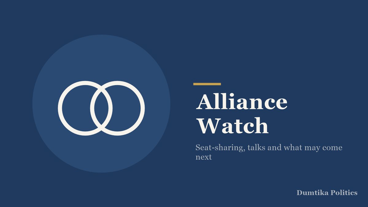 Dumtika Politics editorial graphic: Two linked rings, labelled Alliance Watch