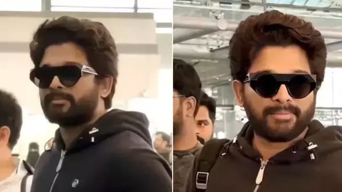 Allu Arjun’s Airport Style Grabs Attention Amid Raaka Filming and Atlee Comment Buzz