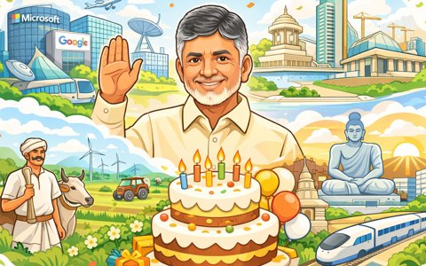 Celebrating Nara Chandrababu Naidu: Visionary Leader's Birthday Tribute