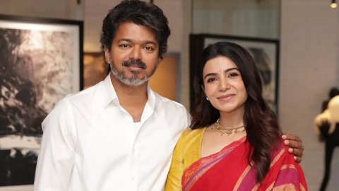 Samantha Meets Tamil Nadu CM Vijay During Maa Inti Bangaaram Promotions