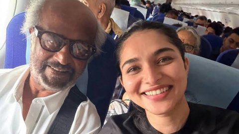 రజనీకాంత్‌తో కలిసి విమాన ప్రయాణం చేసిన కాయదు లోహర్.. ఇది తన కల నిజమైన క్షణం అని వెల్లడి