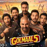 Ajay Devgn and Akshay Kumar Set for Golmaal 5 Release on January 8, 2027