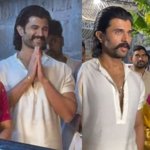 Vijay Deverakonda, Rashmika Mandanna Visit Tirumala Before Ranabaali Release